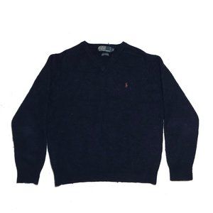POLO Ralph Lauren Wool Knit Sweater Logo Crewneck